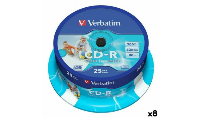 CD-R Verbatim 25 Предметы 700 MB 50 MB/s (8 штук)