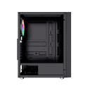 ATX Semi-tower Korpus GEMBIRD Fornax 2500 ARGB Must Mitmevärviline