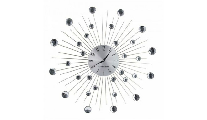 Wall Clock Esperanza EHC002 Glass Stainless steel Aluminium 150 cm