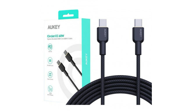 USB-C Cable Aukey CB-NCC2 Black 1,8 m