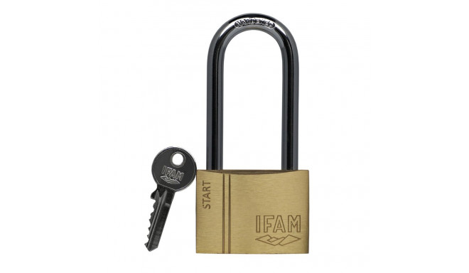 Key padlock IFAM SR40AL Length Brass Steel 1,31 x 3,99 x 3,19 cm