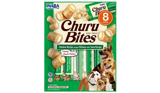 Koera suupiste Inaba Churu Bites Kana Tuunikala 8 x 12 g