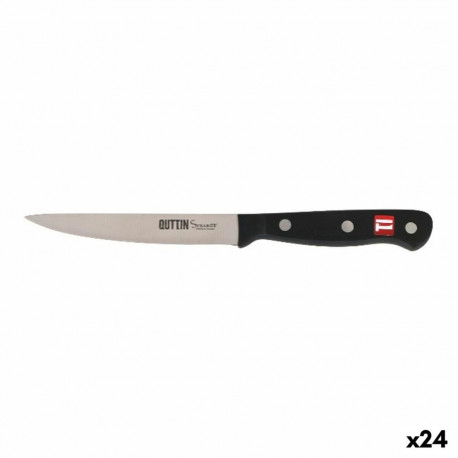 Köögiviljade Koorimise Nuga Quttin Must Hõbedane 12 cm (24 Ühikut)