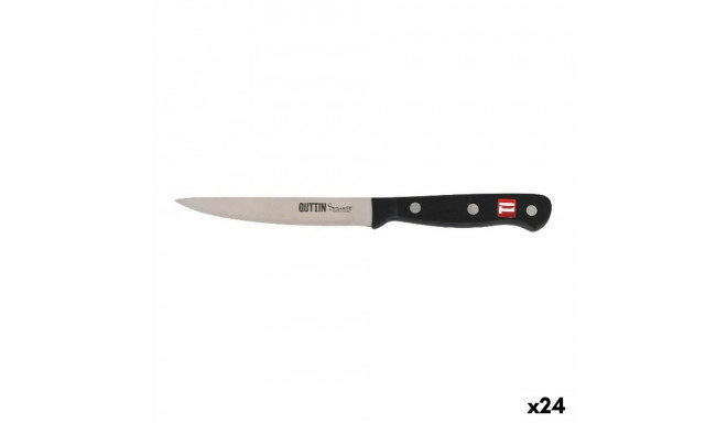Köögiviljade Koorimise Nuga Quttin Must Hõbedane 12 cm (24 Ühikut)