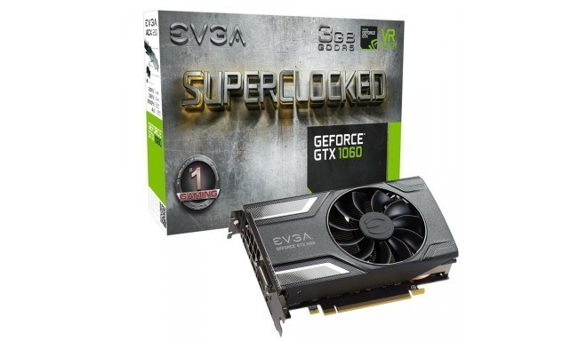EVGA videokaart GeForce GTX 1060 SC GAMING3GB GDDR5 192Bit