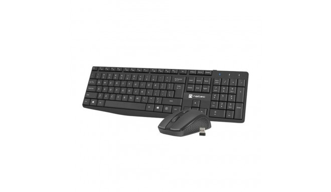 Klaviatuur ja Hiir Natec NZB-1989 Must QWERTY Qwerty US