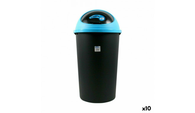Atkritumu Tvertne Tontarelli Big hoop Zils Melns 50 L 39 x 39 x 72 cm (10 gb.)