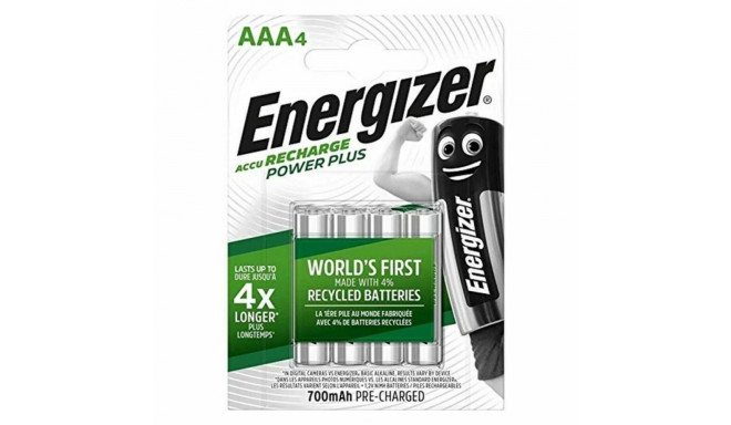 Rechargeable Batteries Energizer AAA-HR03 700 mAh 1,2 V AAA HR03 (4 Units)