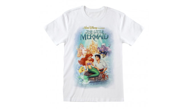 Lühikeste varrukatega T-särk The Little Mermaid Classic Poster Valge Unisex - S