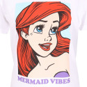 Lühikeste varrukatega T-särk The Little Mermaid Mermaid Vibes Valge Unisex - L