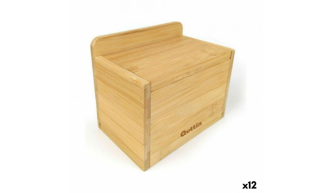 Sālstrauciņš ar Vāku Quttin Brūns Bambuss 14 x 9 x 9,5 cm (12 gb.)