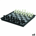 Chess and Checkers Board Colorbaby Plastic (6 Units)