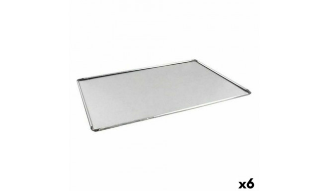 Küpsetusplaat VR Hõbedane Alumiinium Ristkülikukujuline 40 x 28 x 0,5 cm (6 Ühikut)