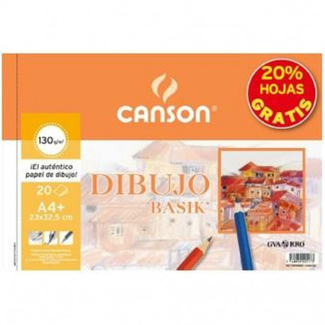 Joonistusplokk Canson Basik Mikroperforeeritud 130 g/m²
