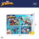 Laste pusle Spider-Man Kahesuunaline 4-funktsiooniline 48 Tükid, osad 35 x 1,5 x 25 cm (6 Ühikut)