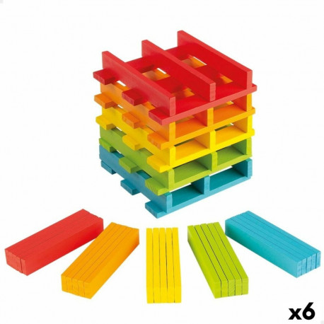 Konstruktsioon komplekt Woomax 100 Tükid, osad 10 x 0,5 x 1,8 cm (6 Ühikut)