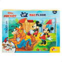 Laste pusle Mickey Mouse Kahesuunaline 108 Tükid, osad 70 x 1,5 x 50 cm (6 Ühikut)