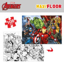 Laste pusle The Avengers Kahesuunaline 108 Tükid, osad 70 x 1,5 x 50 cm (6 Ühikut)