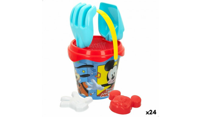 Beach toys set Mickey Mouse Ø 14 cm Plastic (24 Units)