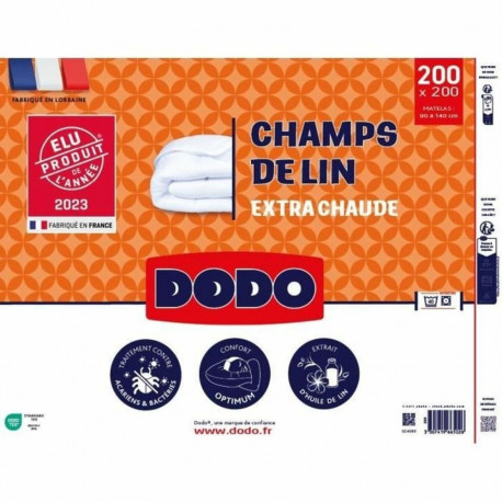 Tekk DODO Champs de Lin Valge 450 g/m² 200 x 200 cm