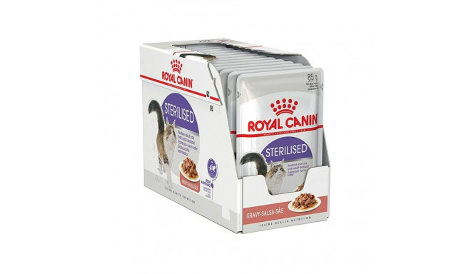 Kassitoit Royal Canin Feline Sterilised in Sosse Liha 12 x 85 g