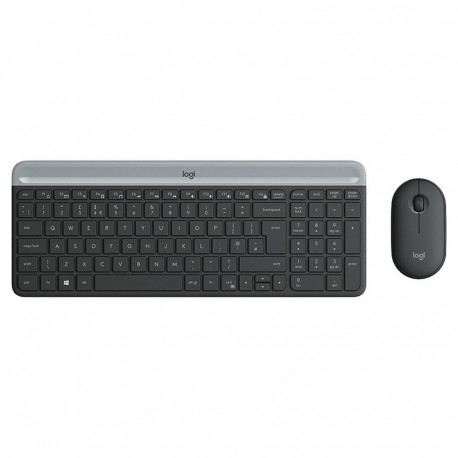 Klaviatuur ja Hiir Logitech 920-009190 Must Hall Prantsuse AZERTY
