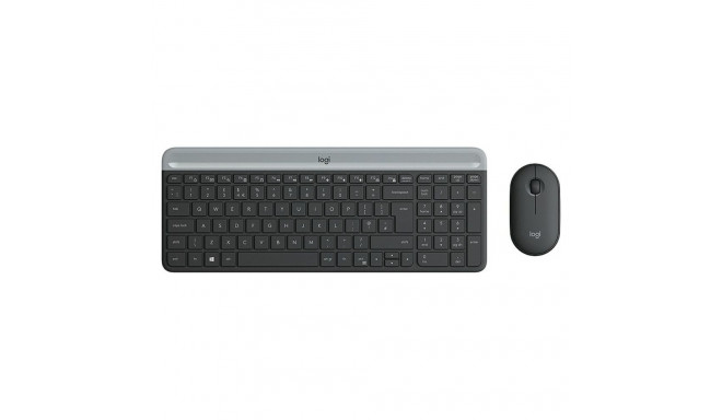 Klaviatuur ja Hiir Logitech 920-009190 Must Hall Prantsuse AZERTY