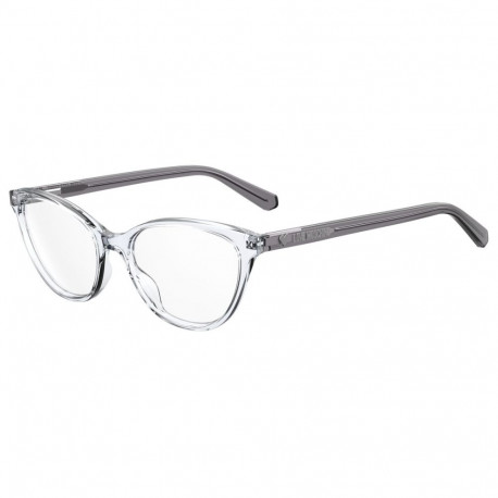 Laste Prilliraam Love Moschino MOL545-TN-900 Läbipaistev Crystal Ø 49 mm