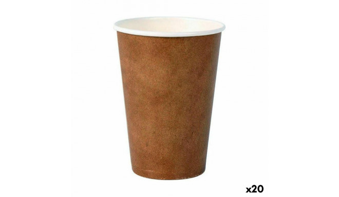 Klaaside komplekt Algon Ühekordne Papp jõupaber 20 Tükid, osad 220 ml (20 Ühikut)