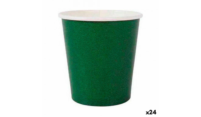 Klaaside komplekt Algon Ühekordne Papp Roheline 20 Tükid, osad 120 ml (24 Ühikut)