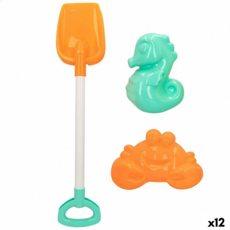 Rannalelude komplekt Colorbaby 3 Tükid, osad 58 cm (12 Ühikut)