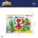 Laste pusle Spidey Kahesuunaline 50 x 35 cm 24 Tükid, osad (12 Ühikut)