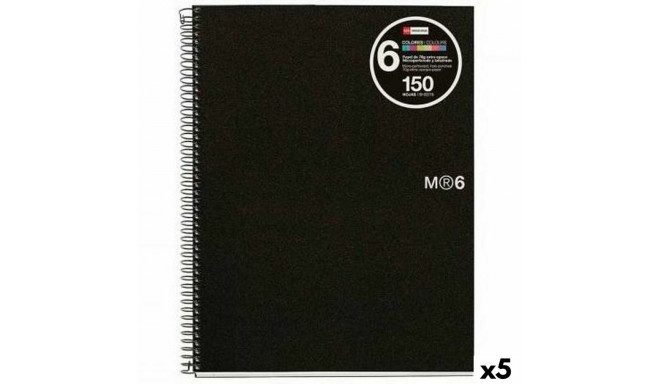 Notebook Miquelrius Graphite A4 150 Sheets (5 Units)