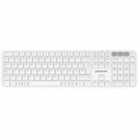 Bluetooth Klaviatuur Phoenix K300 Valge Hispaaniakeelne Qwerty