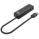 4-Port USB Hub Unitek Y-3089 Melns