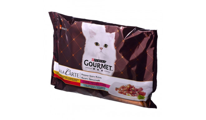 Wet food Purina GOURMET A la Carte Chicken Veal 4 x 85 g