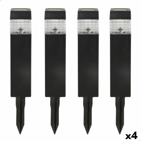 Päikeseenergia aiavalgustite komplekt Aktive 4 Tükid, osad Plastmass 6 x 39,5 x 6 cm (4 Ühikut)