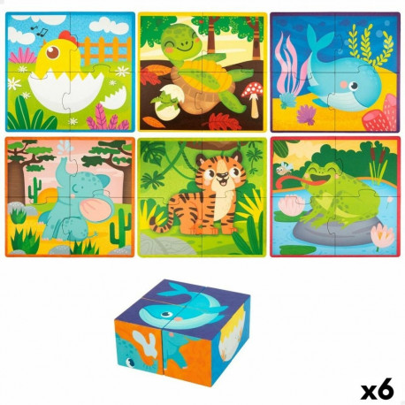 3D Pusle Lisciani Giochi 22 x 23 x 1 cm loomad 4 Tükid, osad (6 Ühikut)