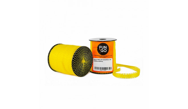 Tubular netting for packaging Fun&Go Universal-100 Yellow 25 m