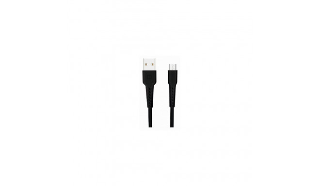 Swissten Basic Fast Charge 3A Micro USB Datu un Uzlādes Kabelis 1m Melns