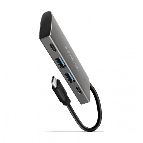 Axagon HMC-4G2 - USB 3.2 Gen 2 (3.1 Gen 2) Type-C - USB 3.2 Gen 2 (3.1 Gen 2) Type-A - USB 3.2 Gen 2
