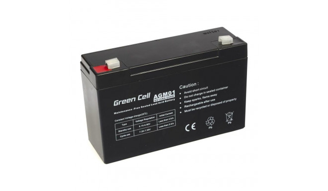 Green Cell Akumulator gel AGM 6V 12Ah (AGM01)