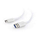 Gembird USB 3.0 cable to type-C (AM/CM)  1m  white