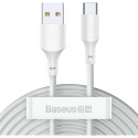 Baseus USB-A - USB-C USB cable 1.5 m White (TZCATZJ-02)