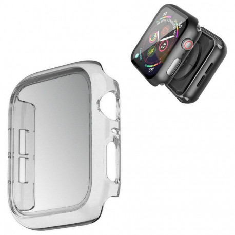 Strado klaasiga kaitseümbris 2in1 Apple Watch 7 45mm, läbipaistev