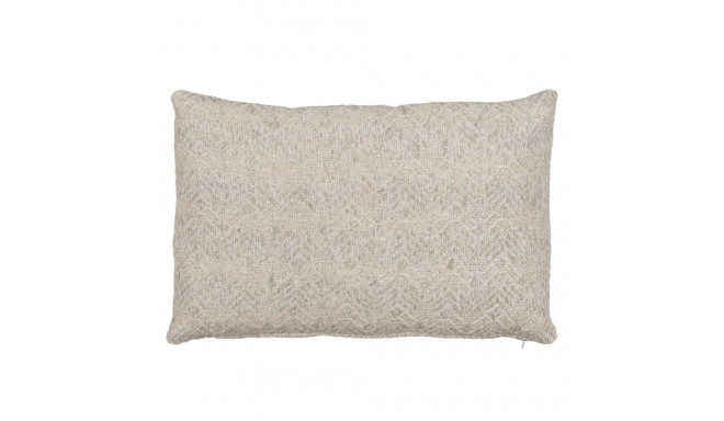 Cushion Cotton Linen Grey 60 x 40 cm