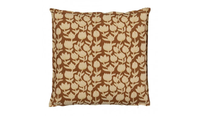 Cushion Cotton Brown Beige 50 x 50 cm