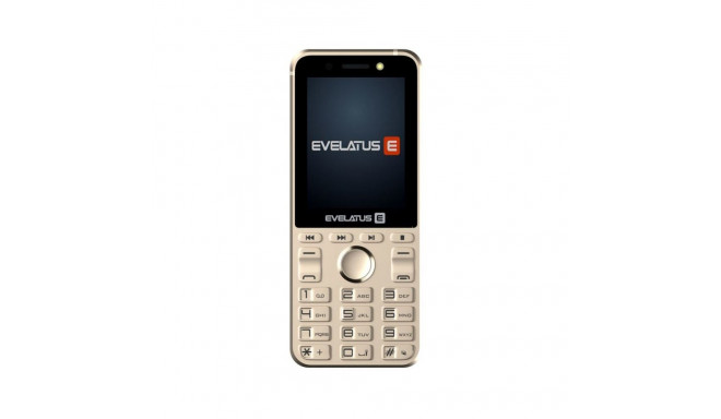 Evelatus Tron Slim Button Mobile Phone with Dual Sim Radio Flashlight Camera & Long Battery Life Gol