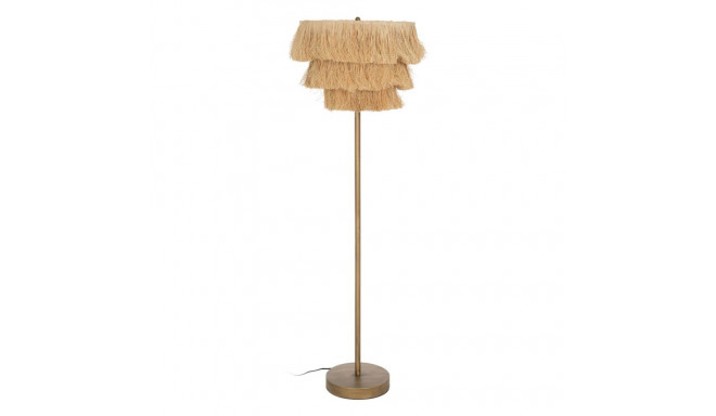 Floor Lamp Beige Natural Metal 48,5 x 48,5 x 162 cm