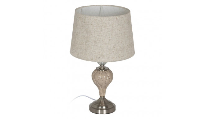 Desk lamp Beige Silver Metal Crystal 10 W 220 V 30 x 30 x 48 cm